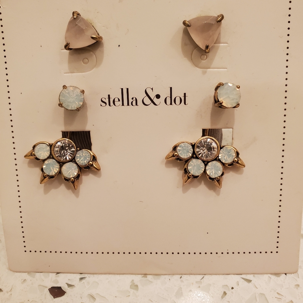 Stella & Dot aurora jacket earrings